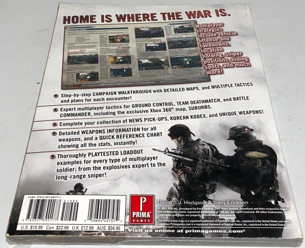 Homefront: Prima Official Game Guide Paperback 2011