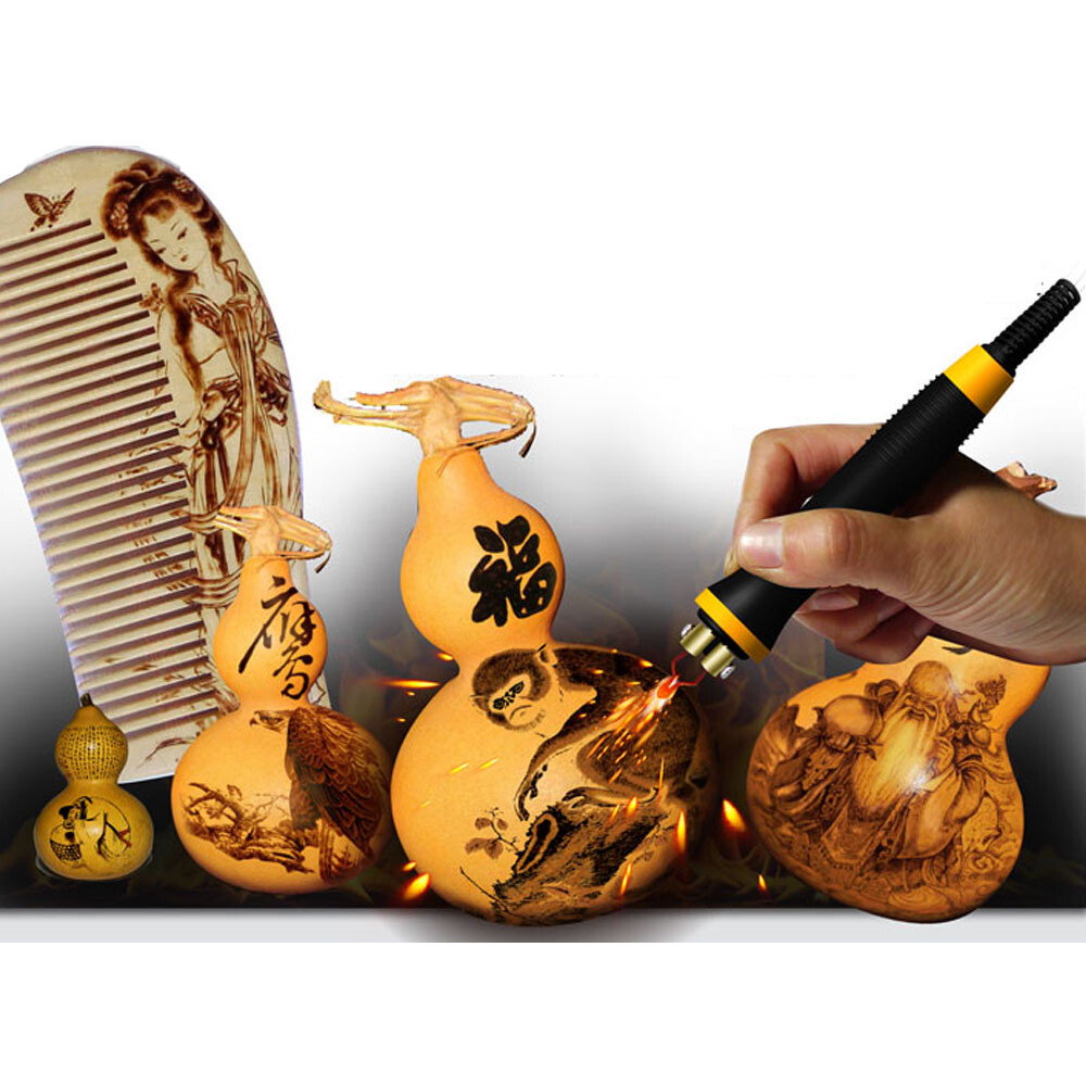 Professional Craft Wood Burning Pen Digital Pyrography Soldering Machine Tools