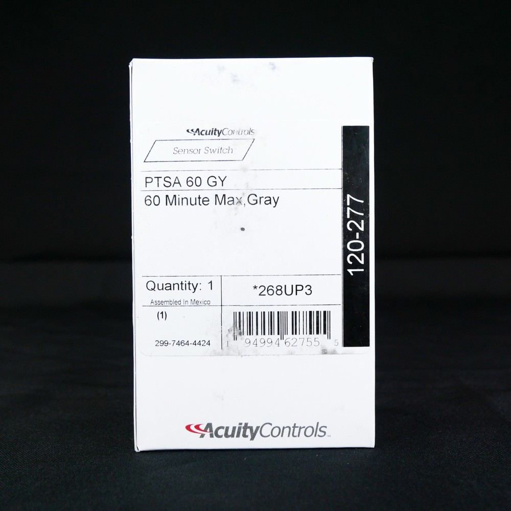 AcuityControls Sensor Switch - PTSA 60 GY - Interval Timer Switch, Plastic, Gray