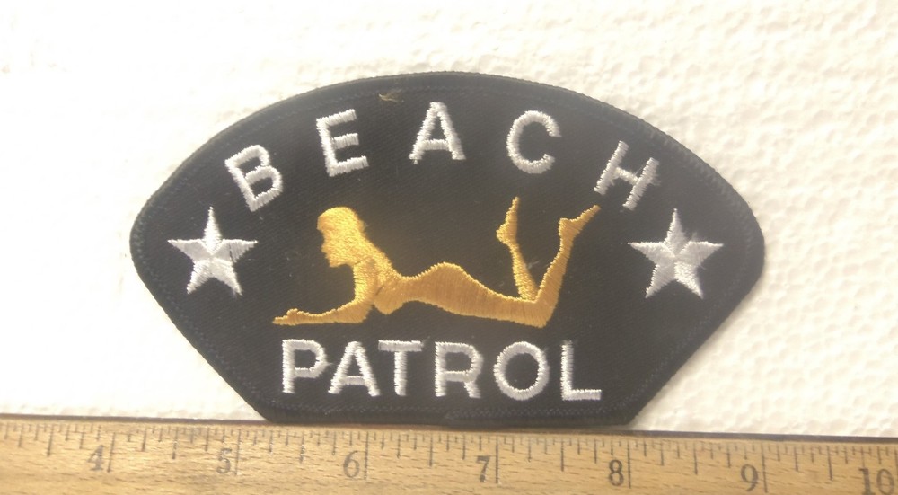 Beach Patrol Embroidered Patch