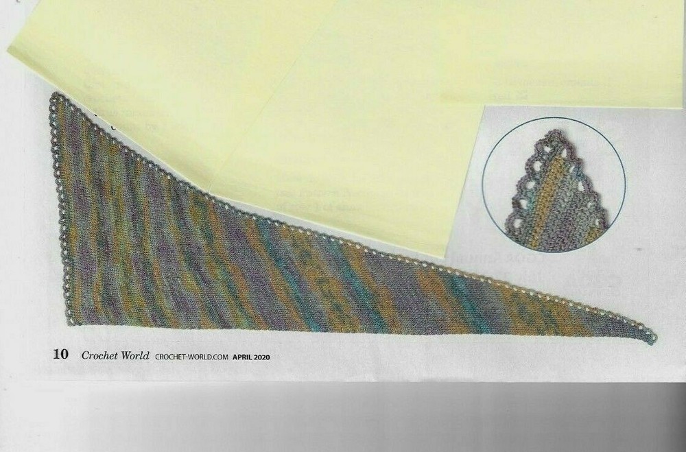 LITTLE ARCHES SHAWLETTE WRAP WOMEN'S CROCHET PATTERN INSTRUCTIONS