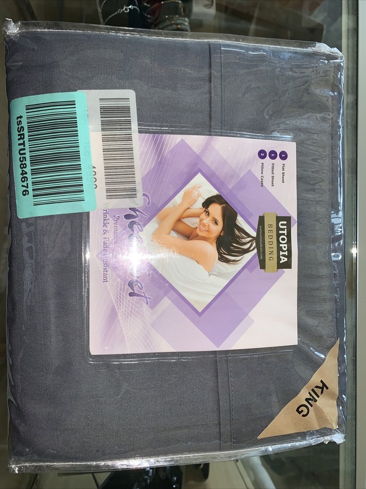 Utopia Bedding Grey King sheet set