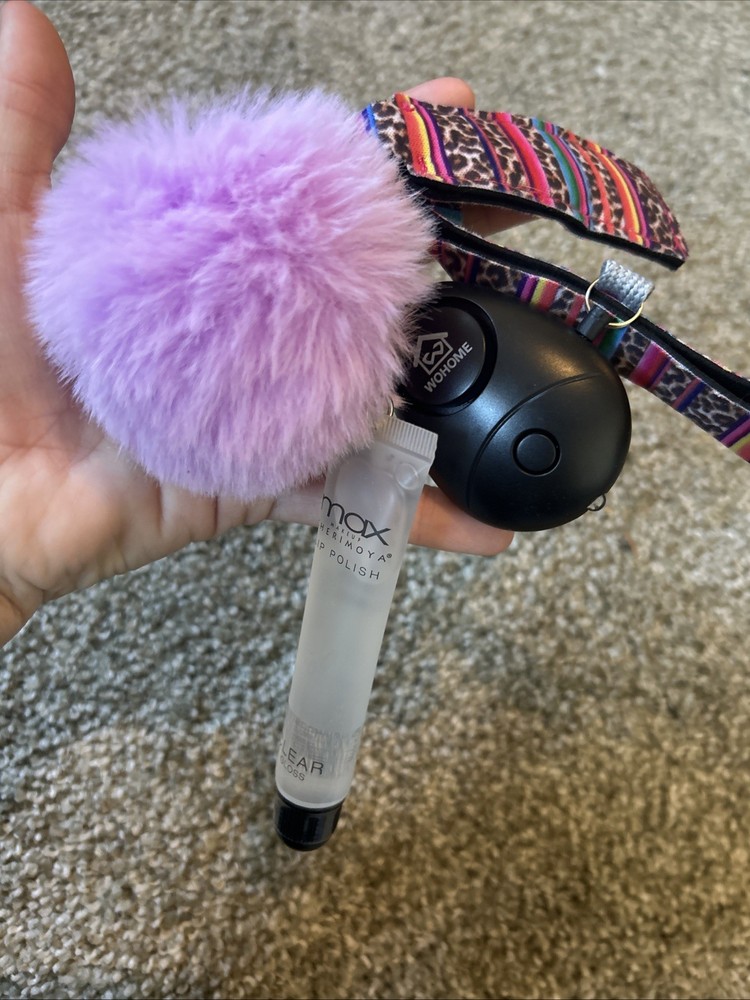Personal Safety Keychain Set with Several Attached Accessories.