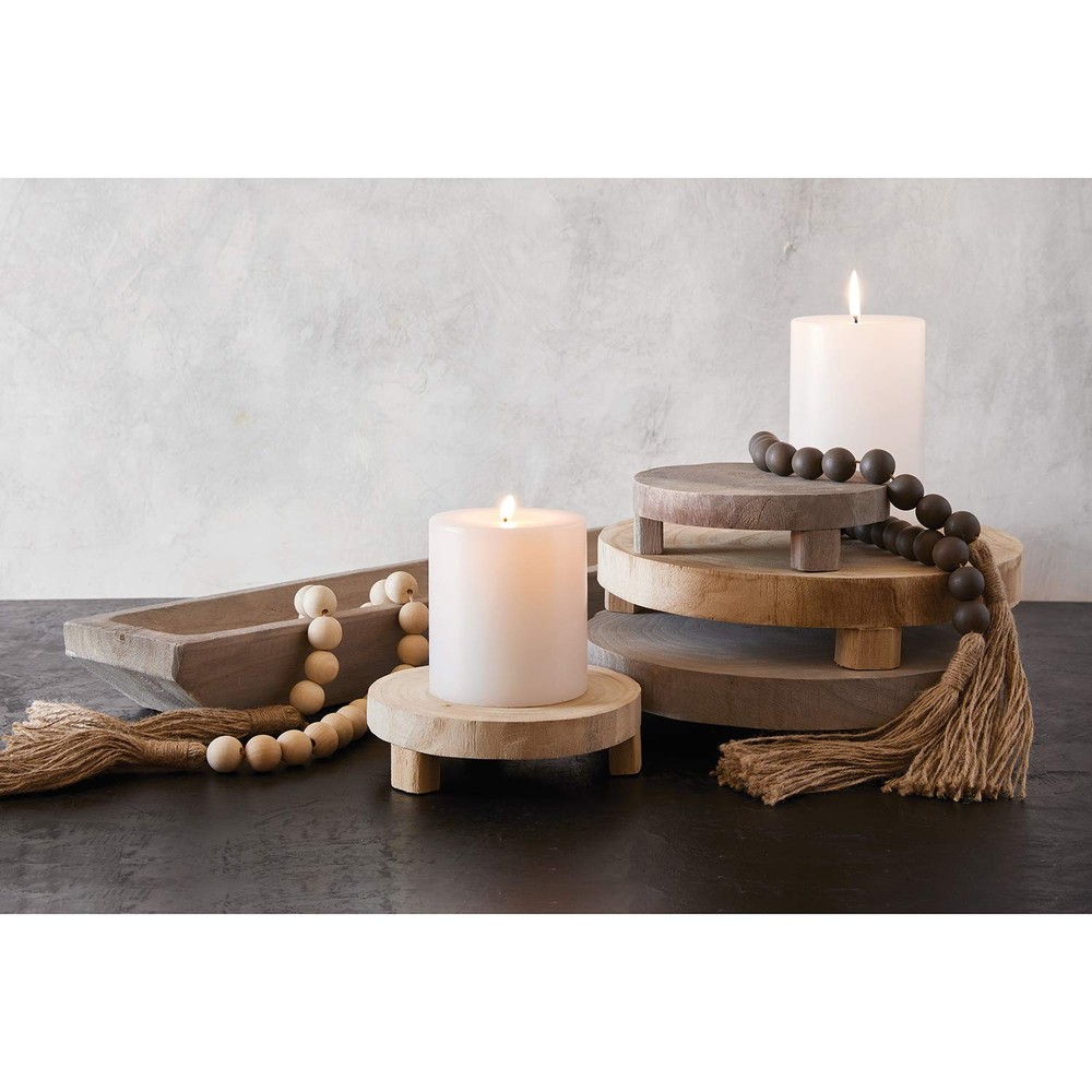 PURE Design Wood Riser, Small, Grey