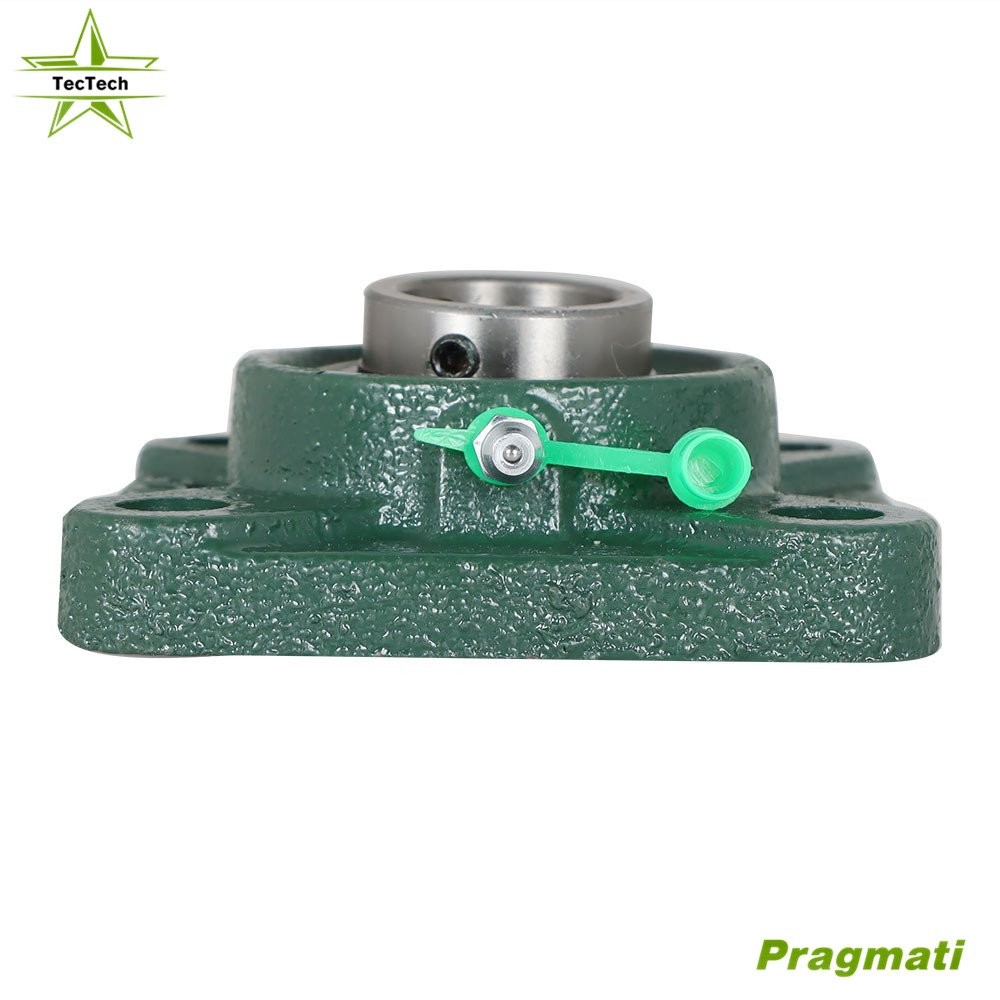 2 Pcs UCF205-16 Solid Base Pillow Block Flange Mounted Bearing 1" Bore 4 Bolt