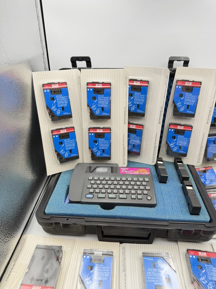 Brother P-Touch PT-15 Portable Electronic Labeling Maker Plus Extra Labels