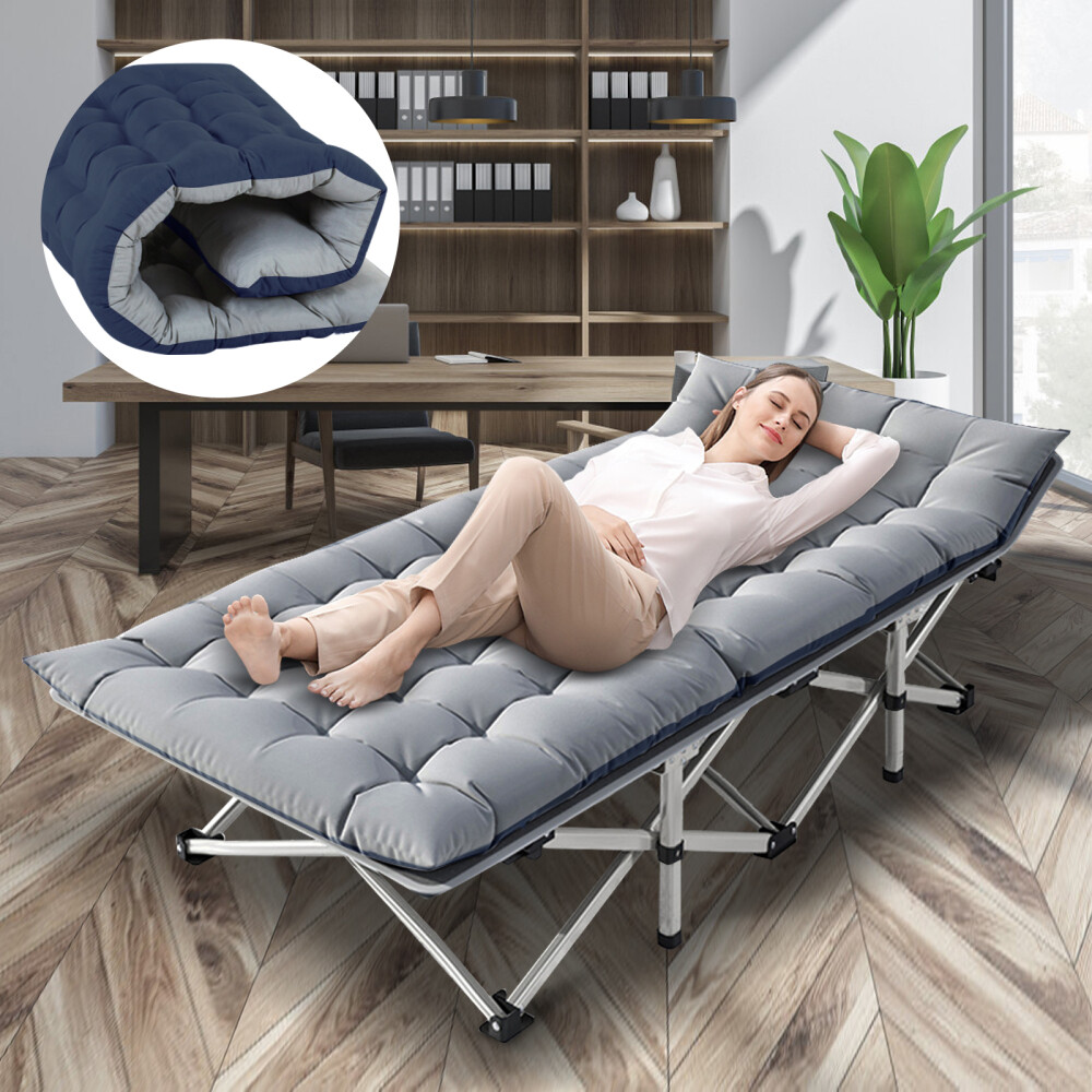Adjustable 4-Position Patio Lounge Cots Folding Camping Cot Guest Sleeping Beds
