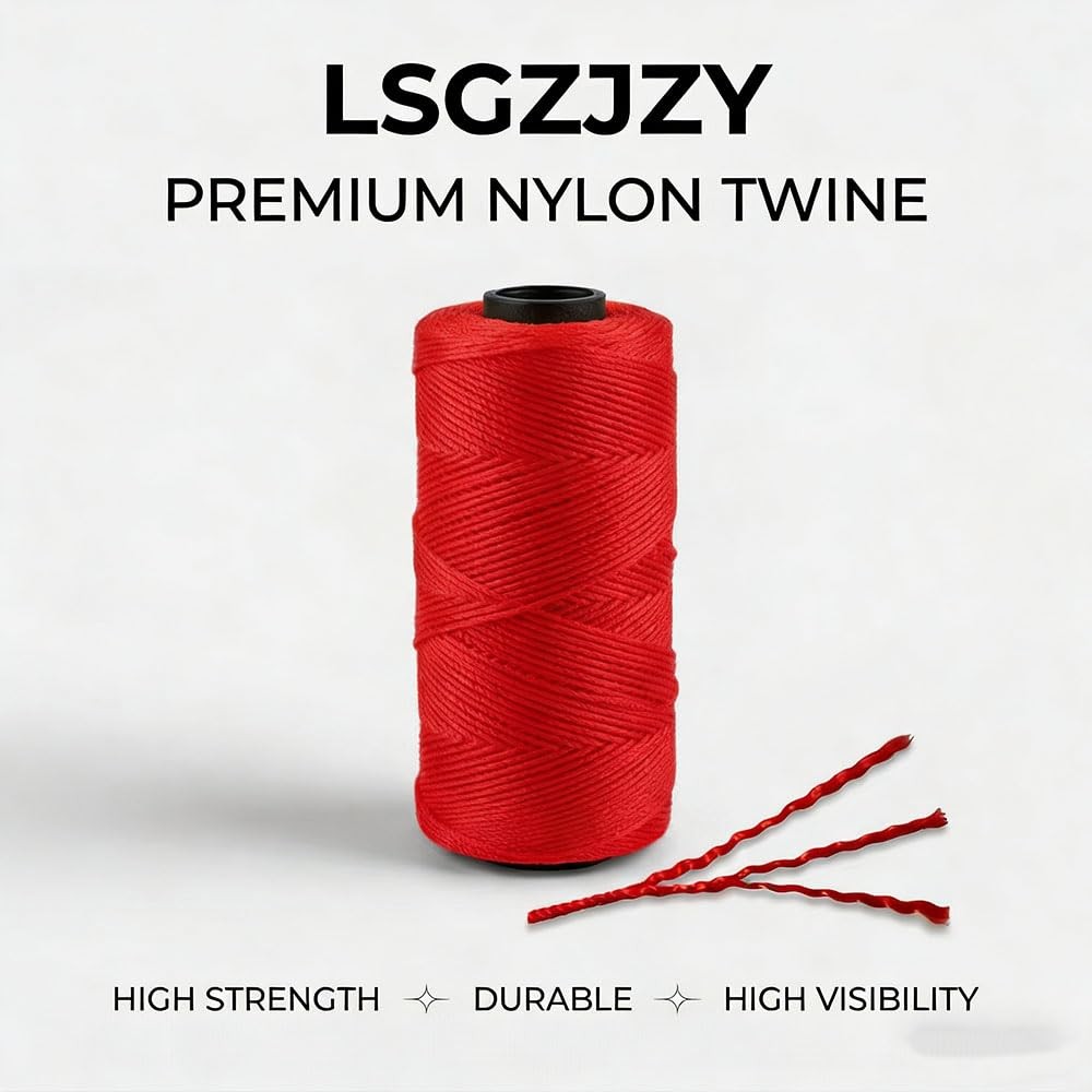 High Strength Nylon String Line #18, 1000 Ft,With 5 String Line Level Tool, for