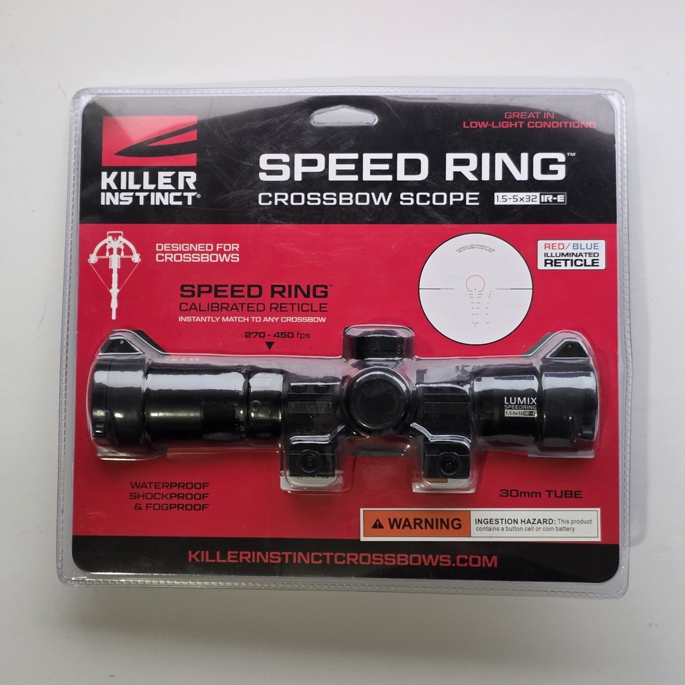Killer Instinct Speed Ring Crossbow Scope 1.5-5x32 IR-E