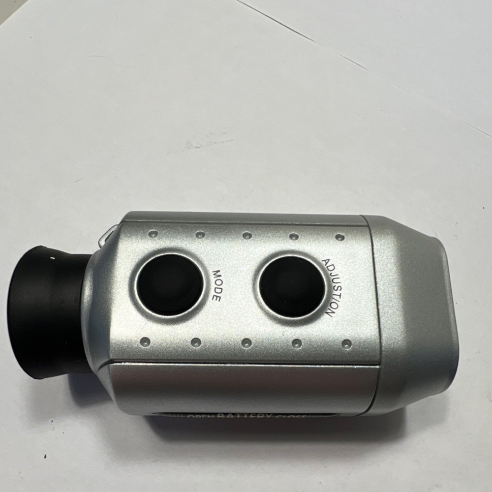 Golf Rangefinder 7X18 Silver Black Mode & Adjustment Buttons 7X Magnification