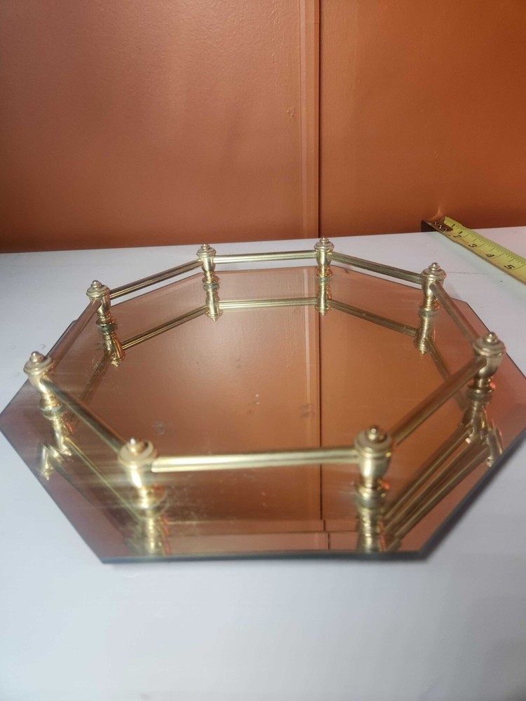 vintage hexagon mirror for vanity