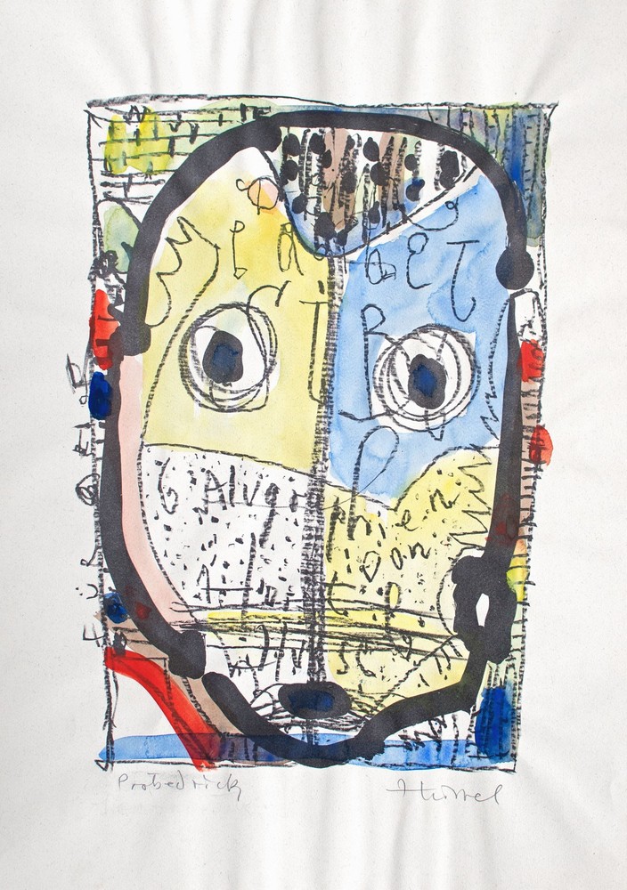 Horst Hussel 6 Algraphs Watercolour Each Signed Trial Print and Numbered