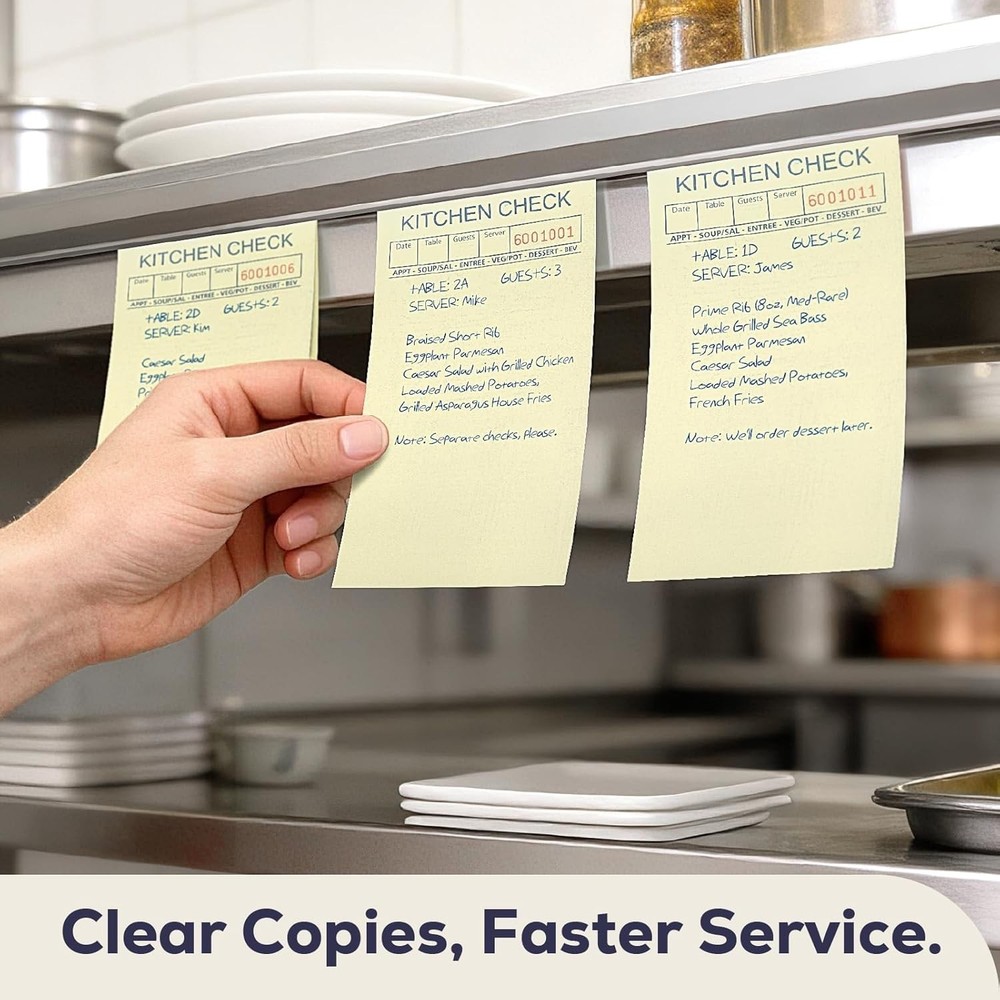 Server Order Pad - 2 Part Carbonless, 1000 Sheets