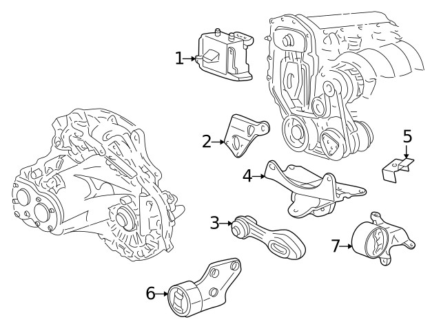 Genuine GM Upper Mount Bracket 22651092