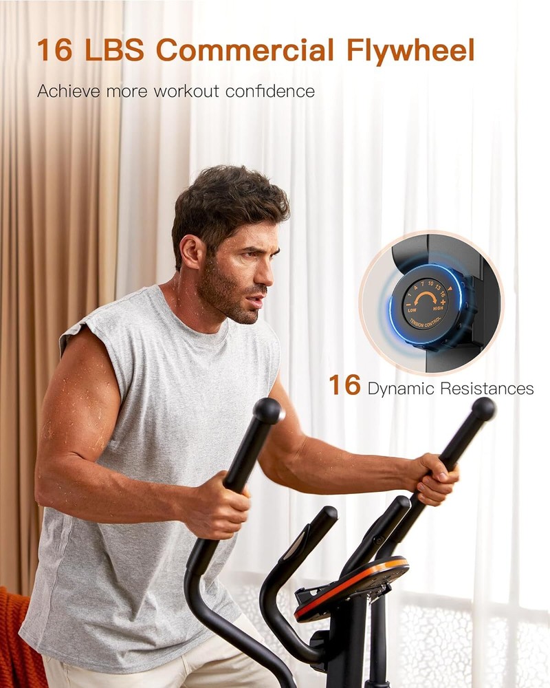 Elliptical Machine, Elliptical Exercise Machine with Hyper-Quiet Magnetic system