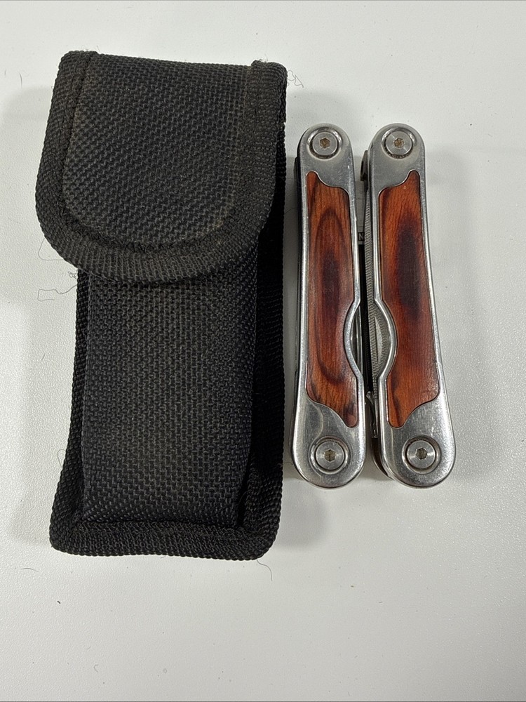 Sheffiel's Multi-tool  Brown & Stainless Steel with case