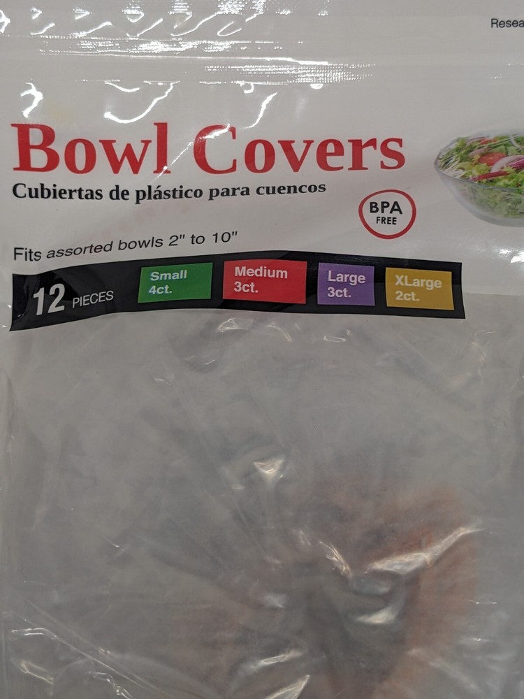 Culinary Elements Bowl Covers 12 Pack Variety Sizes, New