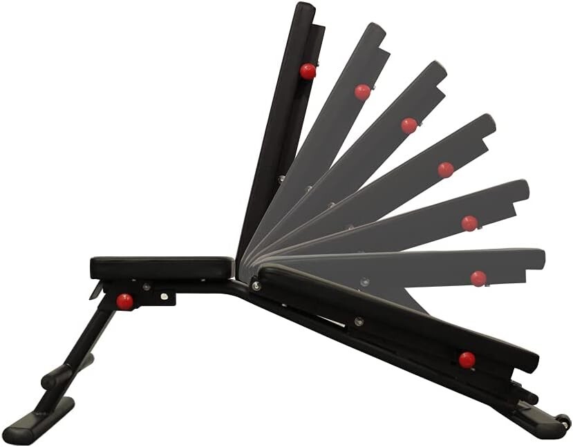 Amber Multi-Purpose Adjustable Weight Bench with Wider Backrest/Seat