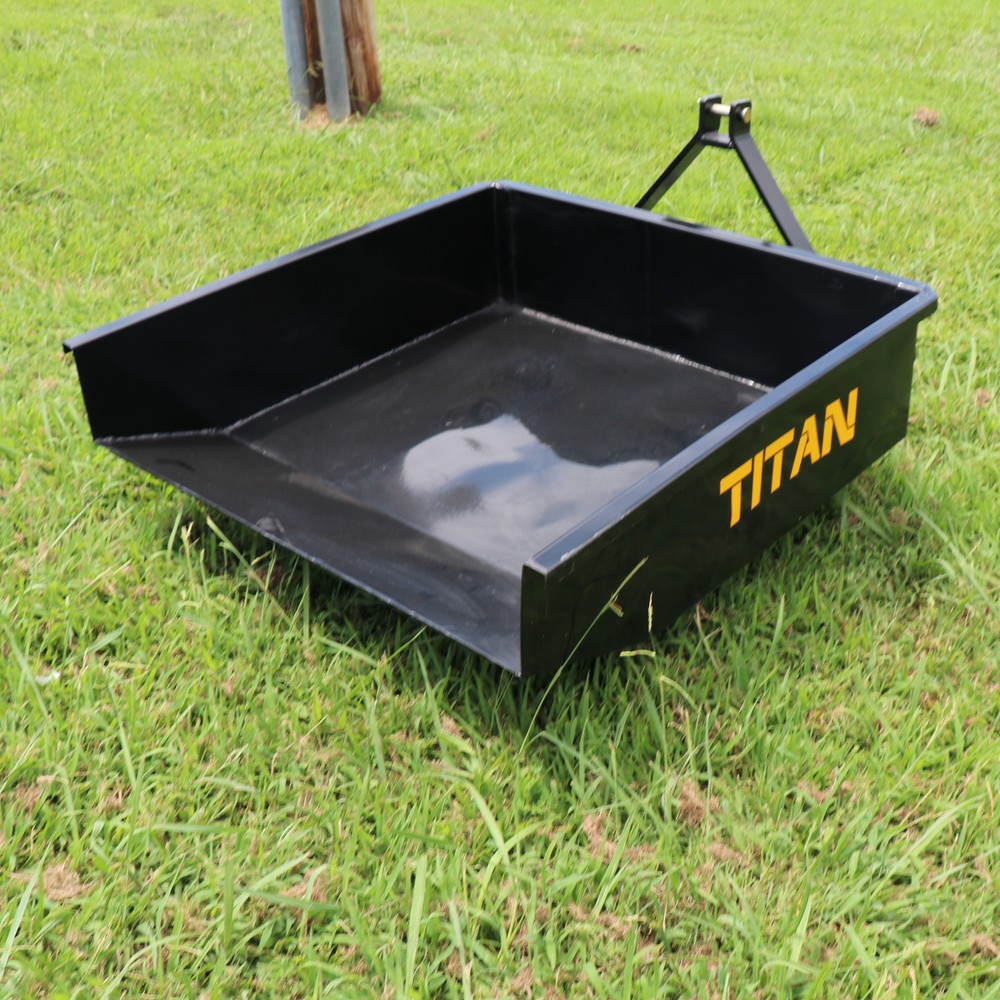 Titan Attachments 42-in Pallet Fork Hay Frame Attachment with Rack
