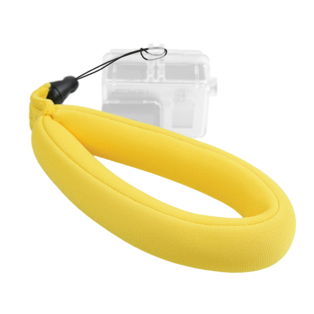Yellow Waterproof Camera Float Strap for Underwater Camera & Case