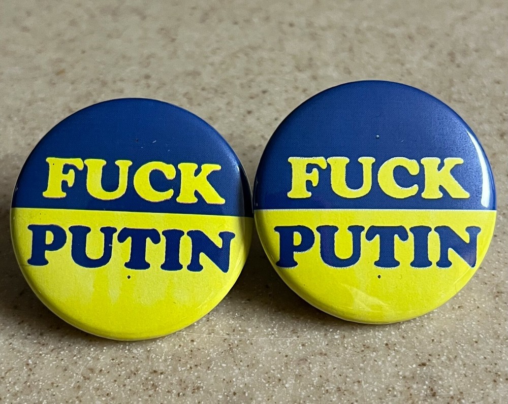 F-PUTIN 2-PACK PIN-BACK BUTTONS