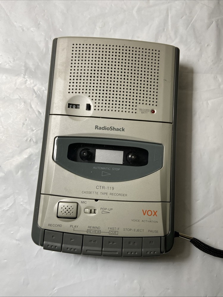 Radio Shack Voice Activated Cassette Recorder CTR-119