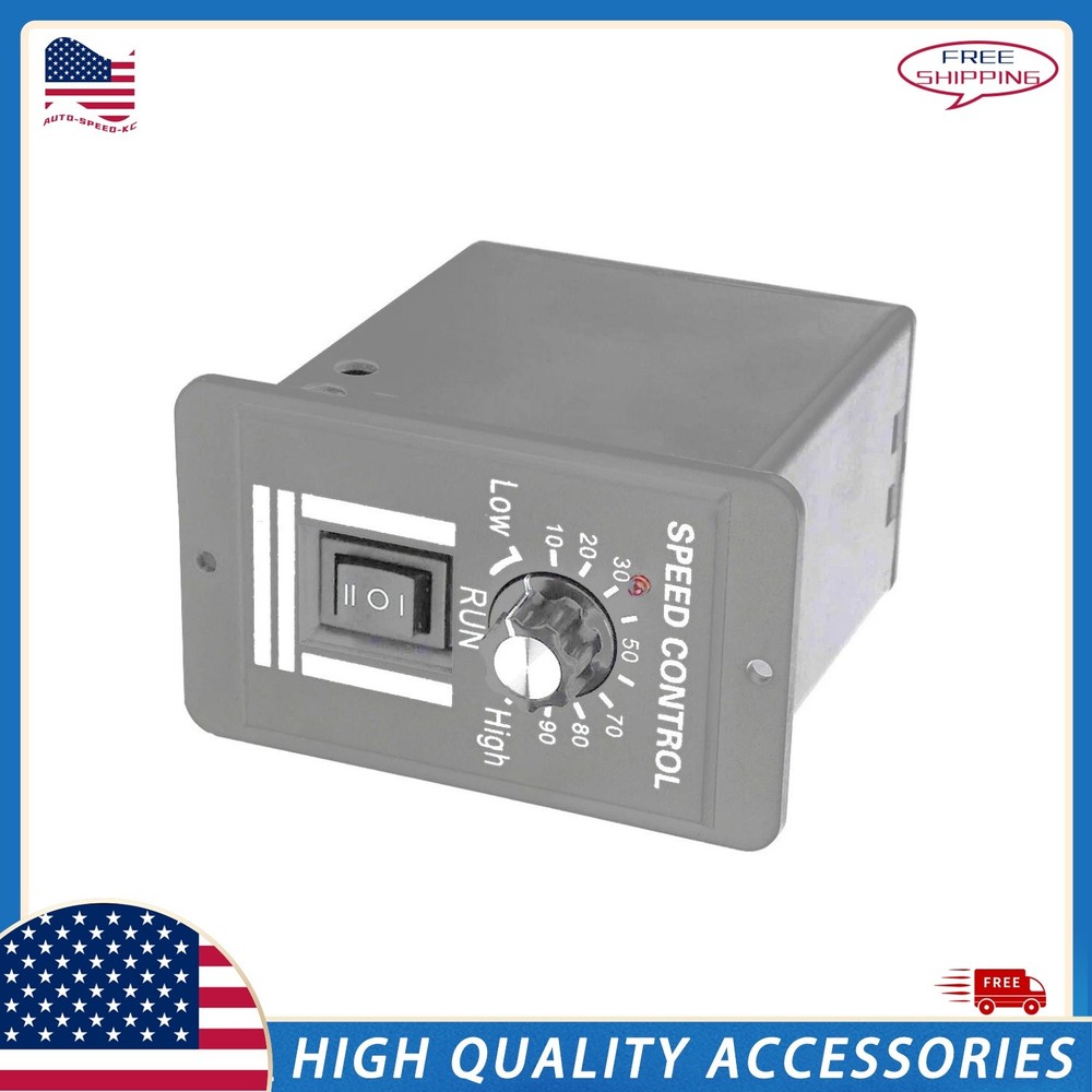 PWM DC Motor Speed Controller 12V-48V Variable Speed Switch Reverse USA