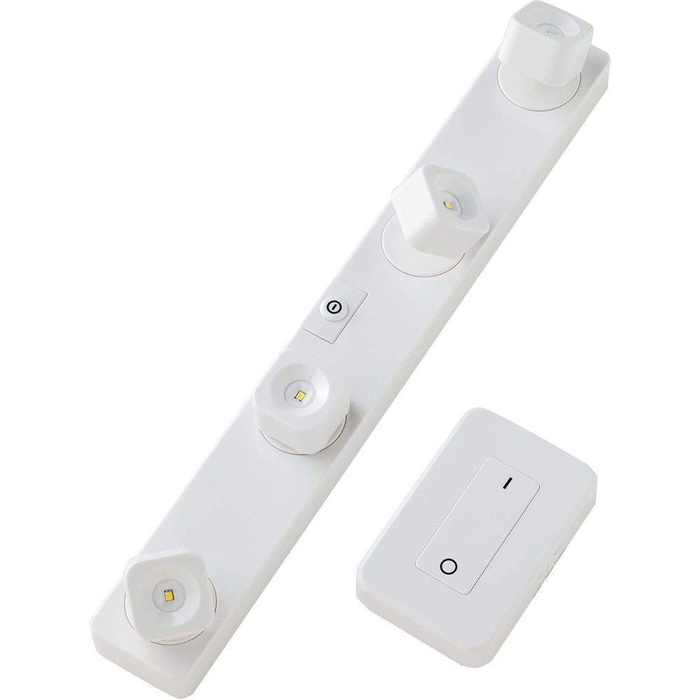 LIGHT IT! 30036-308 Wireless Remote Controlled LED Fastrack Set, White