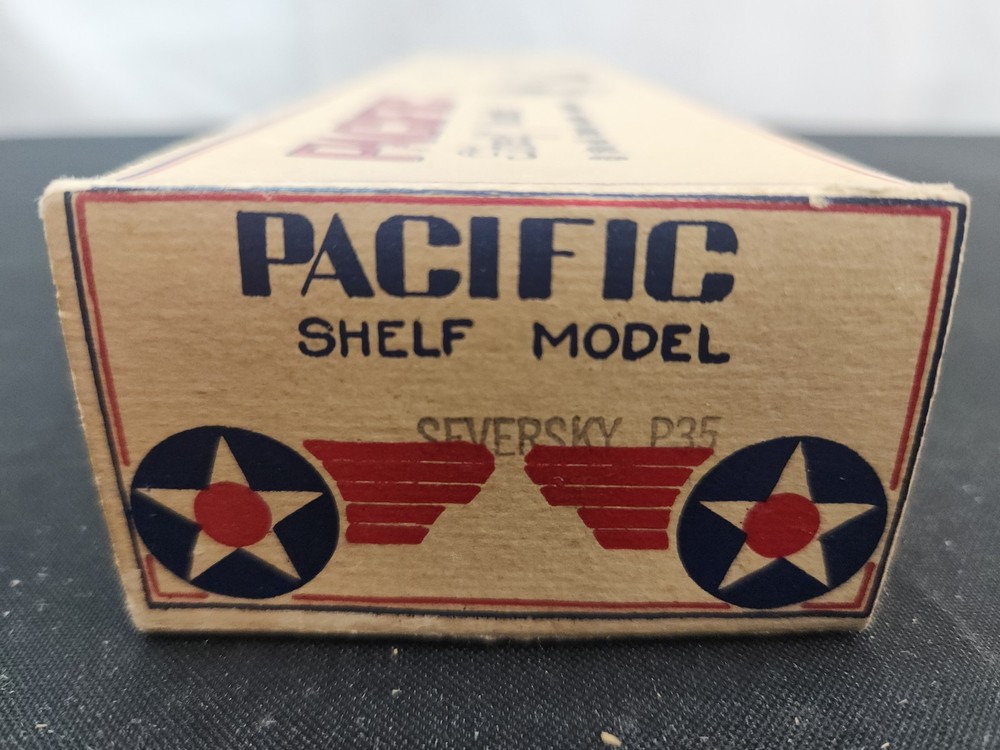 Vintage Balsa model plane kit Pacific Shelf Model Seversky P35 solid body model
