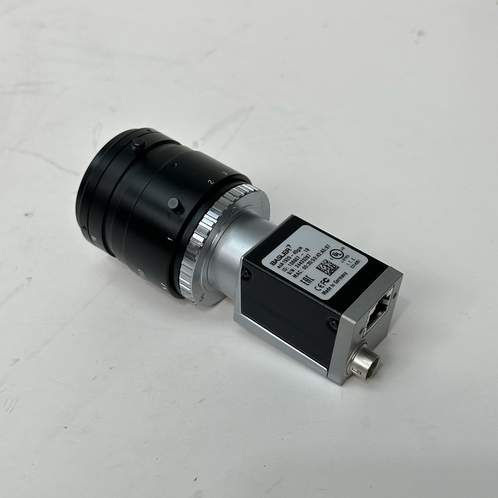 BASLER acA1920-40gm 106907 Camera 50mm 1:1.4 C1” M40.5 Mega Lens