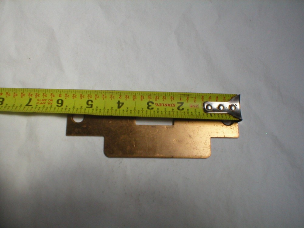 Vintage Solid Red Brass Striker Plate