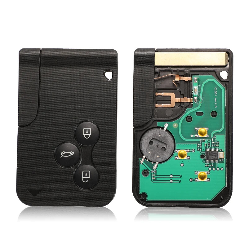 3 Button 433Mhz ID46 PCF7947 Chip & Insert Small Blade Remote Smart Key Card