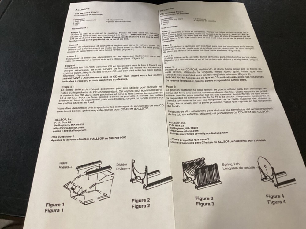 Allsop CD Access Storage File Box