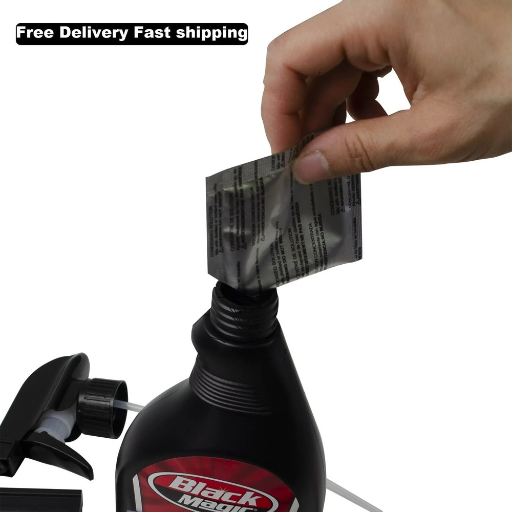 Black Magic TINT FILM APPLICATION KIT: Tint-On Solution Angled Squeegee Knife 5