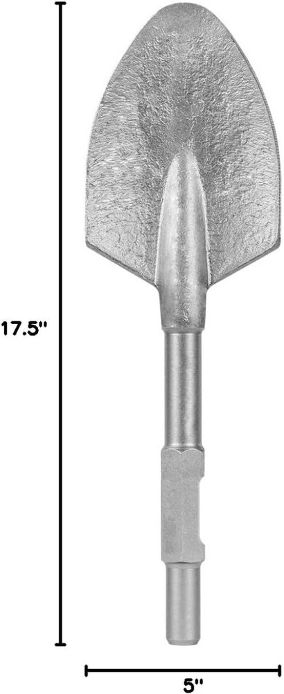Effortless Digging with 1-1/8" Hex Shovel Bit for Demolition & Landscaping