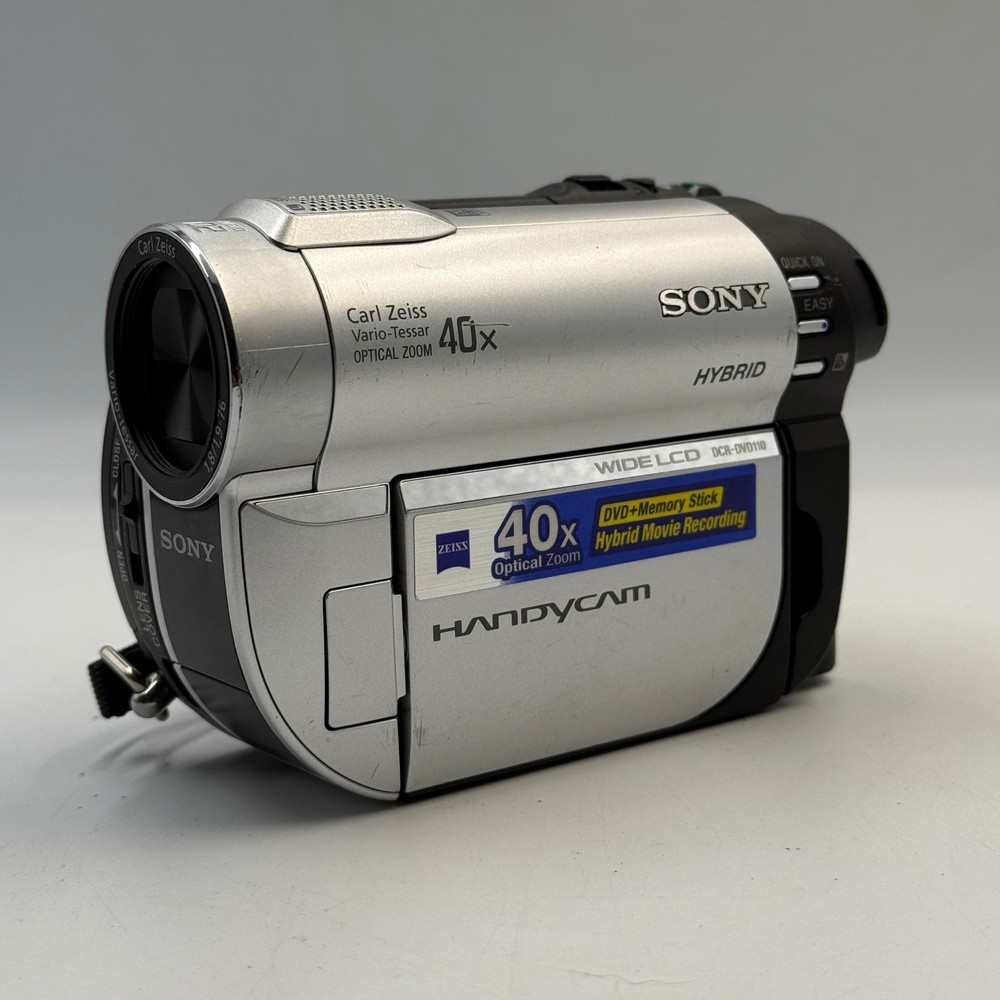 Sony Handycam DCR-DVD110E Handheld Mini DVD Camcorder Silver