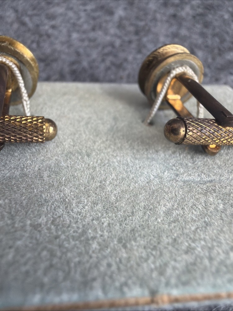 Federal Colt 45 Bullet Casing Cuff Links Gold