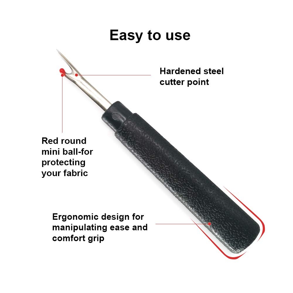 2PCS Seam Rippers, Sharp Sewing Seam Thread Remover Stitch Unpicker with Ergo...