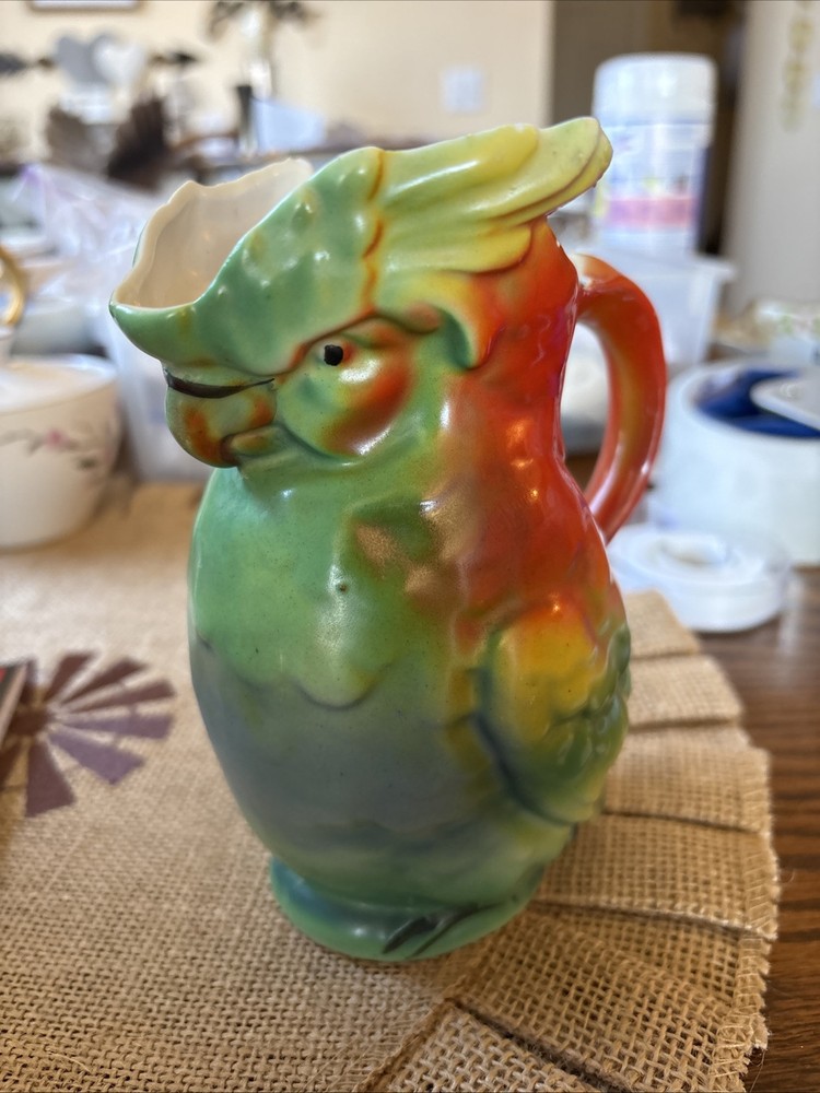 MCM Colorful Ceramic Parrot Red, Green
