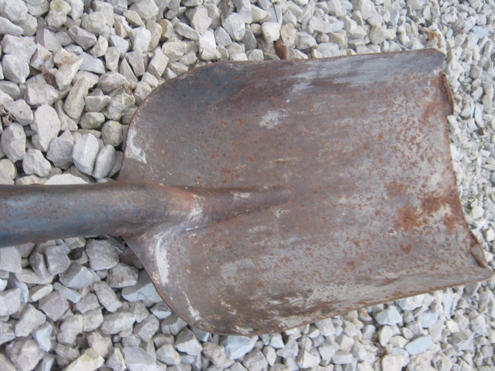 Rusty Original Vintage Primitive Shovel D Handle 43" long great decor