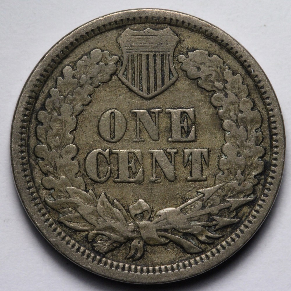 1863 Indian Head Cent Penny AU E149 YSLL