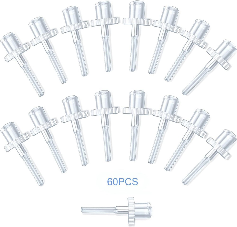 60 Pack Disposable Tips for Ear Washer, Replacement Washer Tips-...