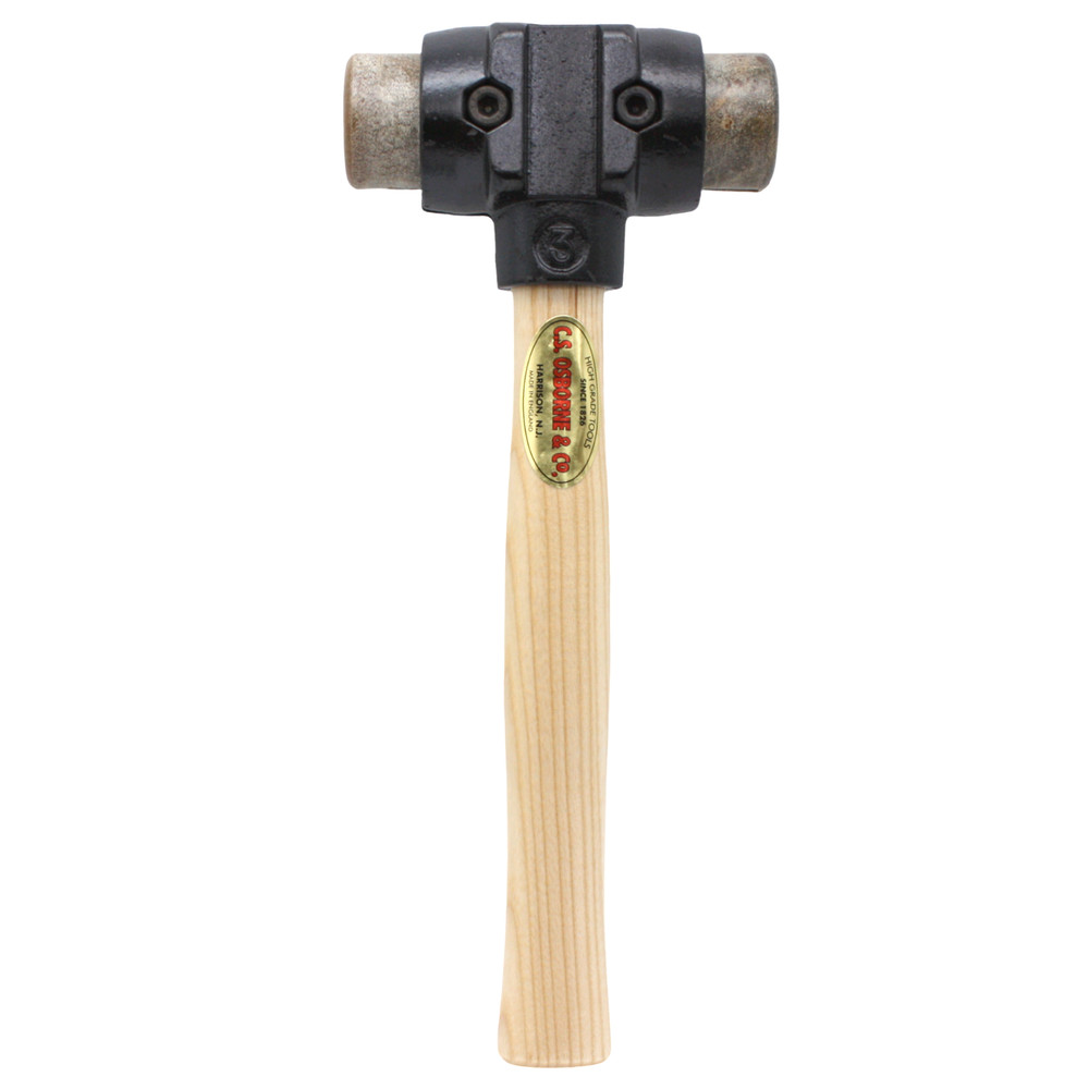 C.S. Osborne #394-3R Rawhide Split Head Hammer Size 3