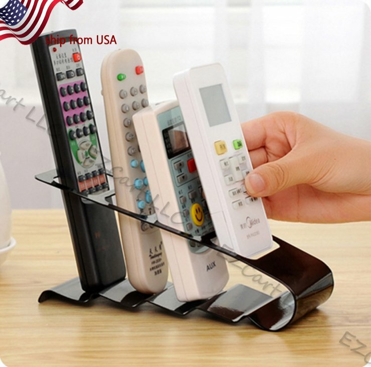 Iron Metal Remote Control Storage Rack Holder Container Desk Organizer Creative