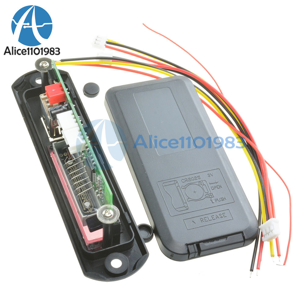 Wireless Bluetooth 12V MP3 WMA Decoder Board Audio Module USB TF Radio For Car