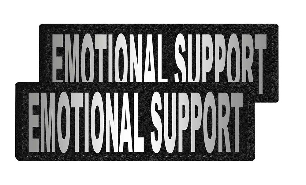 Removable Patches (2 Per Pack) - 1 x 2.75" EMOTIONAL SUPPORT