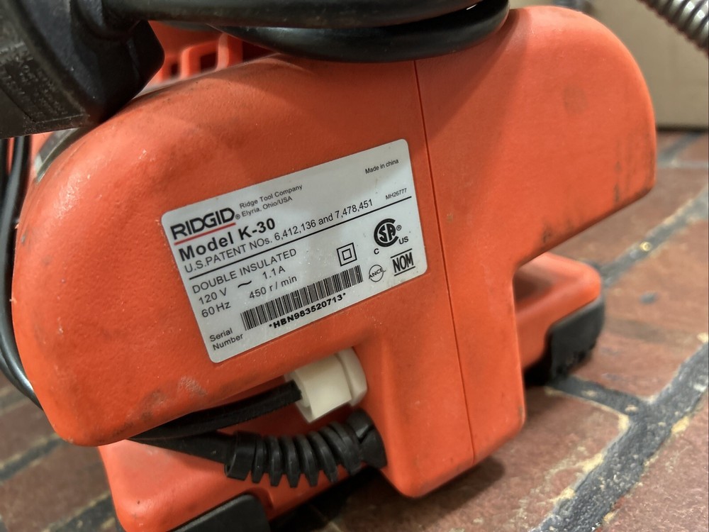 Ridgid Auto Feed K-30 Snake/Sink Machine