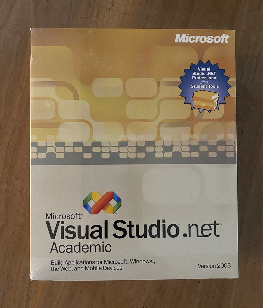 MICROSOFT VISUAL STUDIO.NET ACADEMIC, VERSION 2003