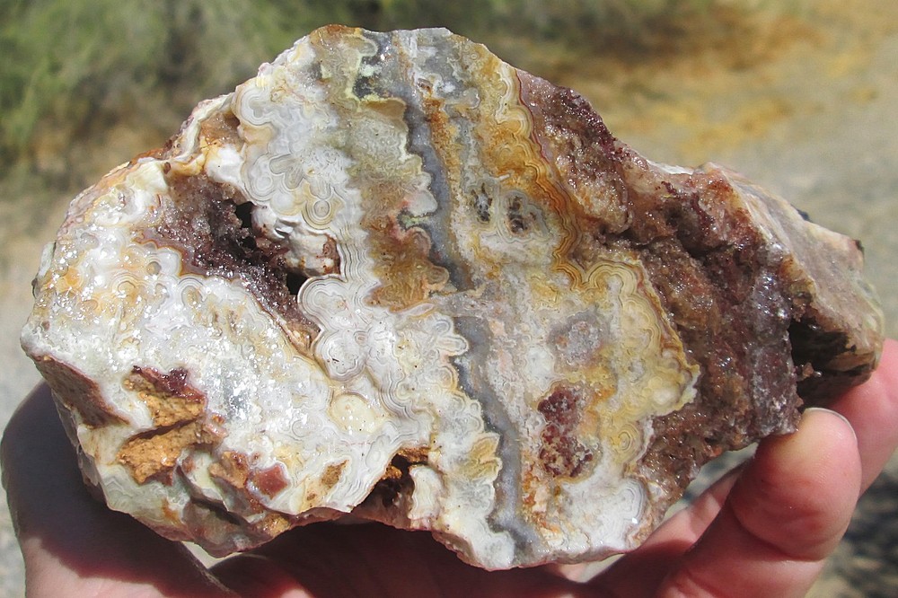 CRAZY LACE AGATE ROUGH ~ 3 lbs 6 ozs