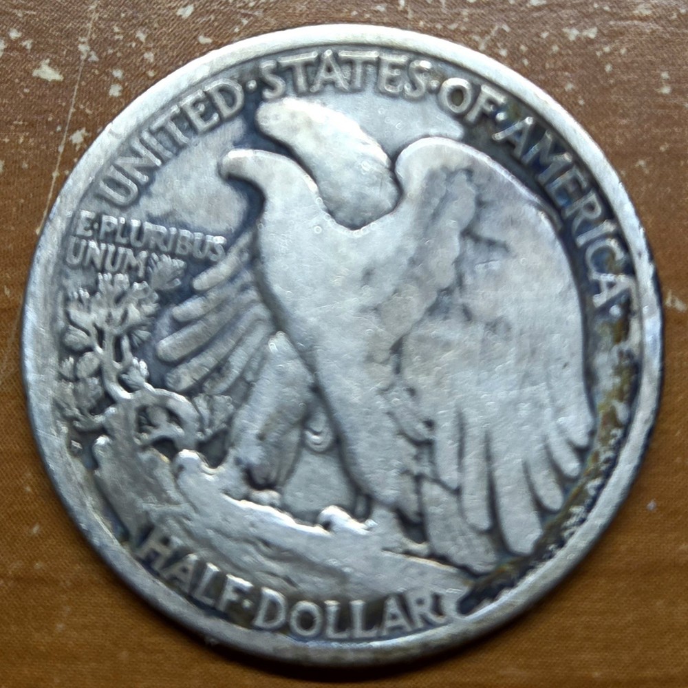 1920-D Walking Liberty Silver Half Dollar- Nice Toning !!!